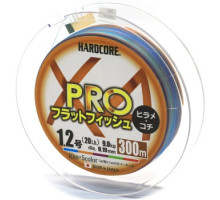 Шнур Duel Hardcore X4 PRO 300m 0.19mm 5Color 9.0kg #1.2