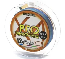 Шнур Duel Hardcore X4 PRO 300m 0.19mm 5Color 9.0kg #1.2