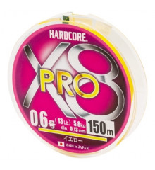 Cord Duel Hardcore X8 PRO 150m 0.13mm 5.8kg #0.6