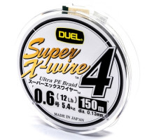 Шнур Duel Super X-Wire 4 150m 0.13mm 5.4kg Silver #0.6