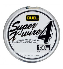 Шнур Duel Super X-Wire 4 150m 0.15mm 6.4kg Silver #0.8