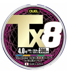 Шнур Duel Tx8 300m 5Color 30.8kg 0.34mm #4.0
