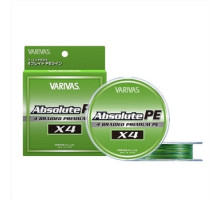 Шнур Varivas Absolute PE X4 150m 4.27kg 0.104mm #0.4