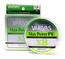 Шнур Varivas MAX Power PE X8 Lime Green 150M # 1.2