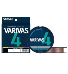 Шнур Varivas PE Line X4 Multicolor 200m 4.53kg 0.128mm #0.6
