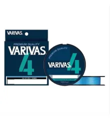 Шнур Varivas PE Line X4 Water Blue 200m 4.53kg 0.128mm #0.6