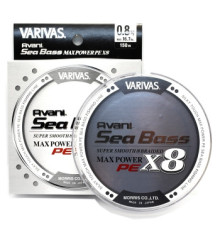 Шнур Varivas Avani SeaBass Max Power X8 Stealth Gray 150m 7.5kg 0.148mm #0.8