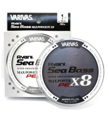 Шнур Varivas Avani SeaBass Max Power X8 Stealth Gray 150m 9.1kg 0.165mm #1.0