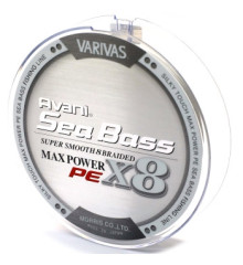 Шнур Varivas Avani SeaBass Max Power X8 Stealth Gray 150m 12.9kg 0.205mm #1.5