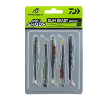 Силікон Daiwa Prorex Real Slim Shady Live Set 75mm 3.3g 5pcs #Live Set