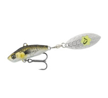 Tail spinner Savage Gear 3D Sticklebait Tailspin 65mm 9.0g Green Silver Ayu