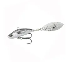 Тейл-спінер Savage Gear 3D Sticklebait Tailspin 73mm 13.0g Black Silver