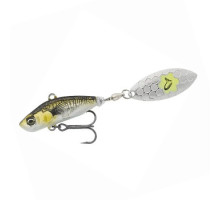 Тейл-спінер Savage Gear 3D Sticklebait Tailspin 73mm 13.0g Green Silver Ayu