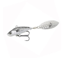 Tail spinner Savage Gear 3D Sticklebait Tailspin 80mm 18.0g Black Silver