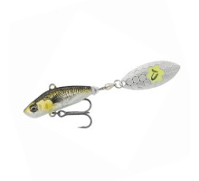 Тейл-спиннер Savage Gear 3D Sticklebait Tailspin 80mm 18.0g Green Silver Ayu