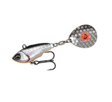 Tail spinner Savage Gear Fat Tail Spin 65mm 16.0g Dirty Silver