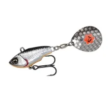 Тейл-спінер Savage Gear Fat Tail Spin 80mm 24.0g Dirty Silver