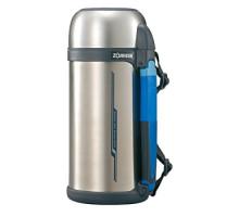 Термос ZOJIRUSHI SF-CС15XA 1.5l (складна ручка+ремінець) Сталевий