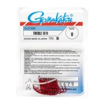 Gamakatsu Treble Hook 13R Red # 8 10pcs