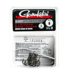 Крючок Gamakatsu тройной Treble 18NS SS ME Black #6 6шт