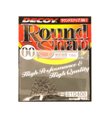 Застежка Decoy Round Snap 00, 18lb, 13 шт