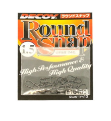 Застежка Decoy Round Snap 1.5, 24lb, 13 шт