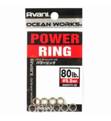 Заводные кольца Varivas 10 OW Power Rings, 80LB