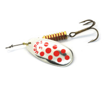 Spoon spinner Mepps Aglia Decoree No. 3 silver/red dots 6.5g