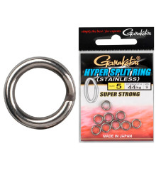 Кольцо заводное Gamakatsu Hyper Split Ring №7 83kg (7шт/уп) ц:nickel