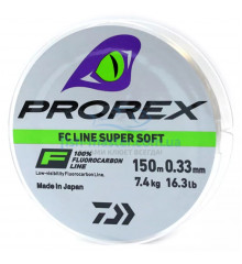 Fluorocarbon Daiwa Prorex FC Line Super Soft 0.30mm 6.8kg 150m