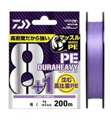 Шнур Daiwa PE Dura Heavy 8+1+SI2 Light Purple 200m 6.5kg #0.8