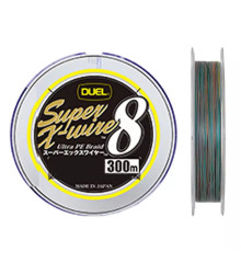 Шнур Duel Super X-Wire 8 300m 5Color Yellow Marking 20kg 0.27mm #2.5