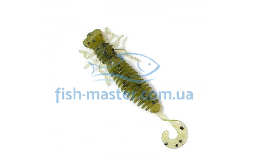 FANATIK Esche Morbide Larva Lux - Aroma Pesca, 1.6-3.5", Per Predatori (Persico, Luccio)