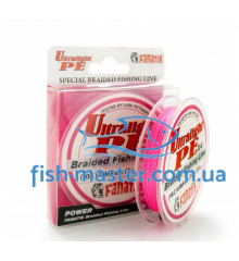 Шнур FANATIK Ultralight PE X4 100m # 0.1 / 0.068mm 3kg Pink