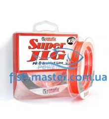 Шнур FANATIK Super Jig PE X8 120m # 2.0 / 0.23mm 16.3kg Orange