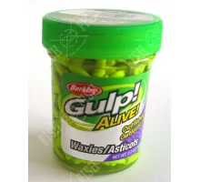  Личинка Berkley Gulp! Waxies Chartreuse 1 см