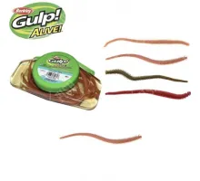 GULP! ALIVE! SANDWORM BROWN FLECK 6