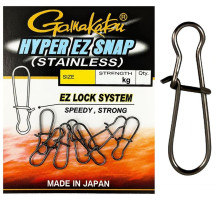 Fastener Gamakatsu Hyper EZ Snap No. 5 54kg (6pcs/pack) c:black