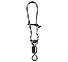 Вертлюжок із застібкою Gamakatsu Hyper EZ Snap With Hyper Swivel №2 23kg (5шт/уп) ц:black