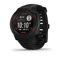 Смарт-годинник Garmin Instinct Esports Black Lava на чорному ремінці