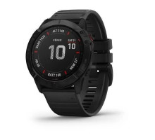 Garmin Fenix ​​6X Pro smartwatch in black with a black strap