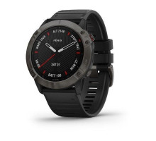 Garmin Fenix ​​6X Sapphire Carbon Gray DLC Smartwatch with Black Strap