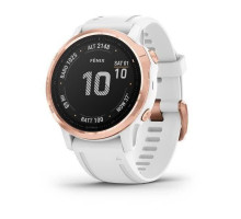 Смарт-часы Garmin Fenix 6S Pro Rose Gold с белым ремешком