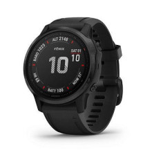 Смарт-часы Garmin Fenix 6S Pro черные с черным ремешком