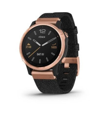 Смарт-часы Garmin Fenix 6S Sapphire черные Rose Gold с черным плетеным ремешком