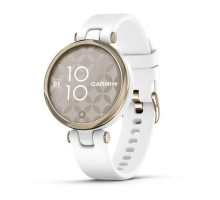 Смарт-часы Garmin Lily Sport Cream Gold с белым корпусом и силиконовым ремешком