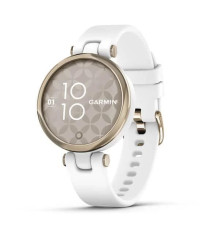 Смарт-часы Garmin Lily Sport Cream Gold с белым корпусом и силиконовым ремешком