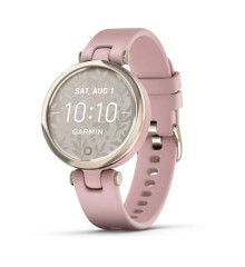 Смарт-часы Garmin Lily Sport с кремово-золотистым безелем, розовым корпусом и силиконовым ремешком