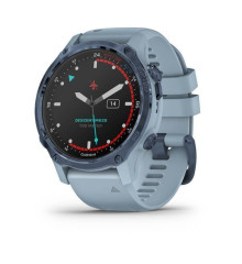 Garmin Descent Mk2S smartwatch with a seafoam case and band