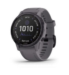 Смарт-часы Garmin Fenix 6S Pro Solar, аметист с серым ремешком